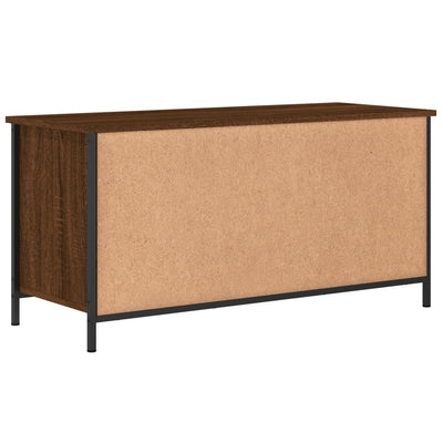 TV-taso ruskea tammi 100x40x50 cm tekninen puu