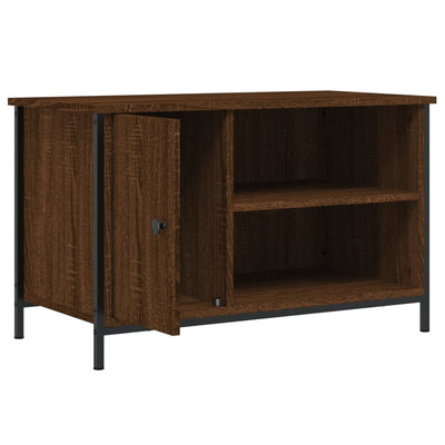 TV-taso ruskea tammi 80x40x50 cm tekninen puu