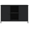 TV-taso musta 100x35x65 cm tekninen puu