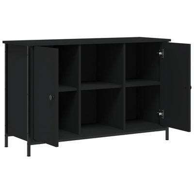 TV-taso musta 100x35x65 cm tekninen puu