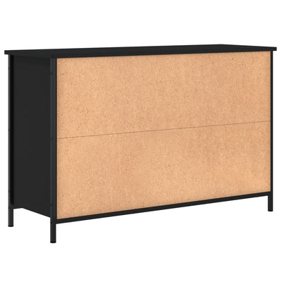 TV-taso musta 100x35x65 cm tekninen puu