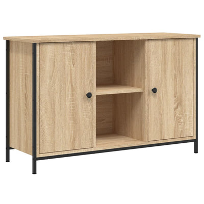 TV-taso Sonoma-tammi 100x35x65 cm tekninen puu