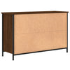 TV-taso ruskea tammi 100x35x65 cm tekninen puu