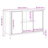 TV-taso ruskea tammi 100x35x65 cm tekninen puu
