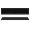 TV-taso musta 100x35x45 cm tekninen puu