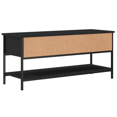 TV-taso musta 100x35x45 cm tekninen puu