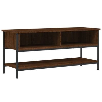 TV-taso ruskea tammi 100x35x45 cm tekninen puu