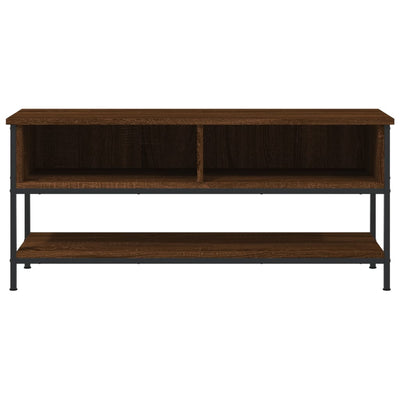 TV-taso ruskea tammi 100x35x45 cm tekninen puu