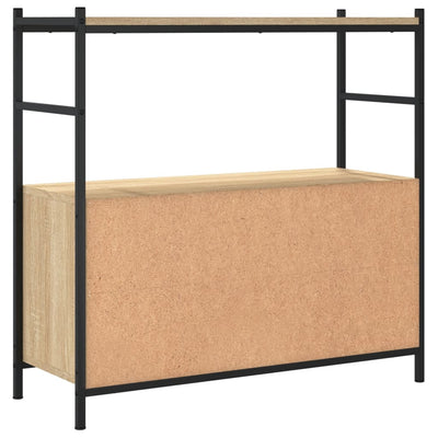 Kirjahylly Sonoma-tammi 80x30x78,5 cm tekninen puu ja rauta