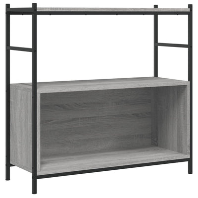 Kirjahylly harmaa Sonoma 80x30x78,5 cm tekninen puu ja rauta