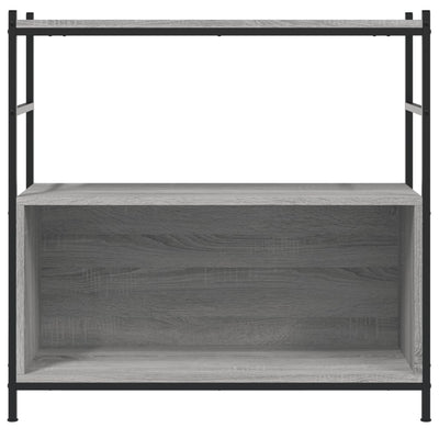 Kirjahylly harmaa Sonoma 80x30x78,5 cm tekninen puu ja rauta