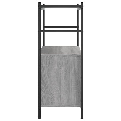 Kirjahylly harmaa Sonoma 80x30x78,5 cm tekninen puu ja rauta