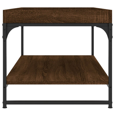 Sohvapöytä ruskea tammi 100x49x45 cm tekninen puu
