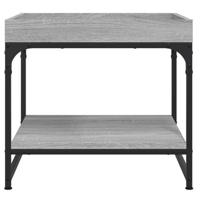 Sohvapöytä harmaa Sonoma 49,5x49,5x45 cm tekninen puu