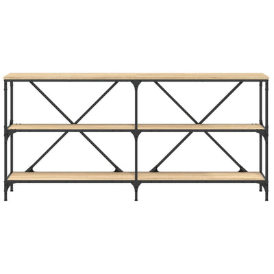 Sonoma-tammi konsolipöytä Fergus 160x30x75cm (puinen ja rauta)