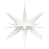 Jouluvalot LED-valoilla 3 kpl taitettava valkoinen 43 cm