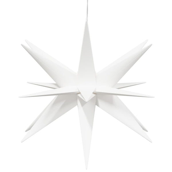 Jouluvalot LED-valoilla 3 kpl taitettava valkoinen 43 cm