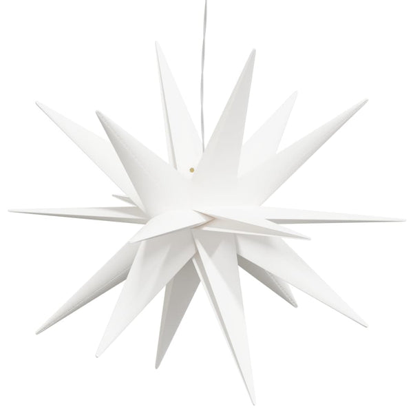 Jouluvalot LED-valoilla 3 kpl taitettava valkoinen 43 cm