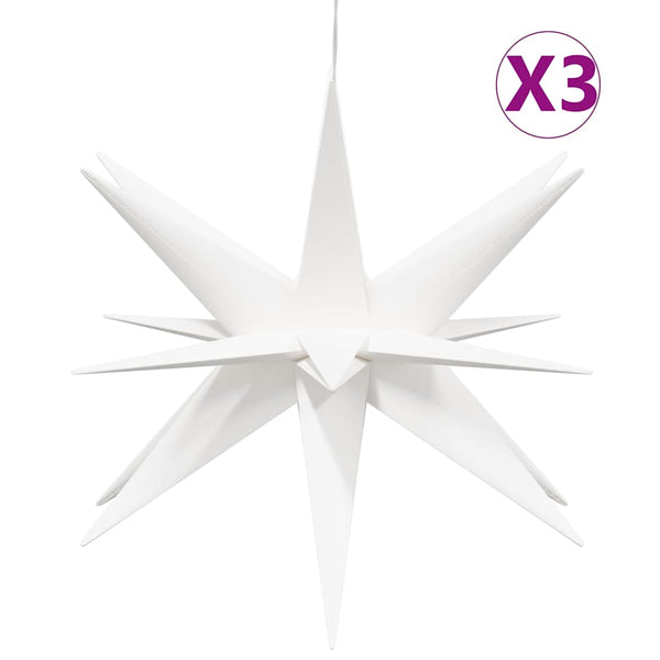 Jouluvalo 3 LED-valoa taitettava valkoinen 57 cm