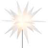 Jouluvalo maapiikillä 3 kpl LED-valoilla taitettava valk. 57 cm