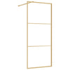 Walk-in suihkun seinäke kirkas ESG-lasi kulta 80x195 cm
