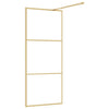 Walk-in suihkun seinäke kirkas ESG-lasi kulta 80x195 cm