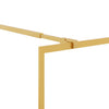 Walk-in suihkun seinäke kirkas ESG-lasi kulta 80x195 cm