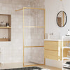 Walk-in suihkun seinäke kirkas ESG-lasi kulta 80x195 cm