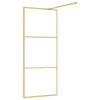 Walk-in suihkun seinäke kirkas ESG-lasi kulta 90x195 cm