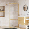 Walk-in suihkun seinäke kirkas ESG-lasi kulta 90x195 cm