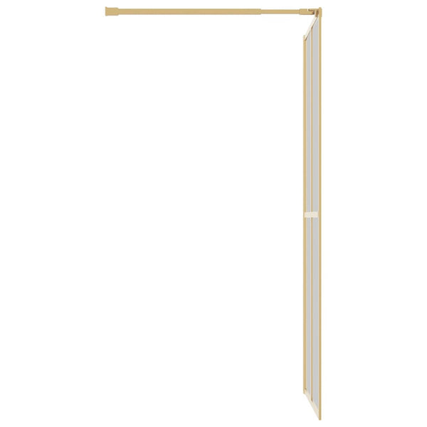 Walk-in suihkun seinäke kirkas ESG-lasi kulta 80x195 cm