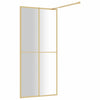 Walk-in suihkun seinäke kirkas ESG-lasi kulta 80x195 cm