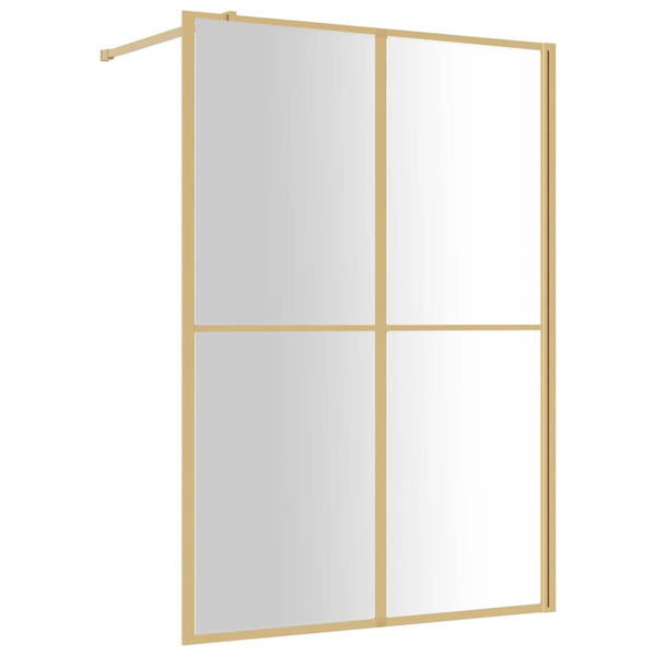 Walk-in suihkun seinäke kirkas ESG-lasi kulta 140x195 cm