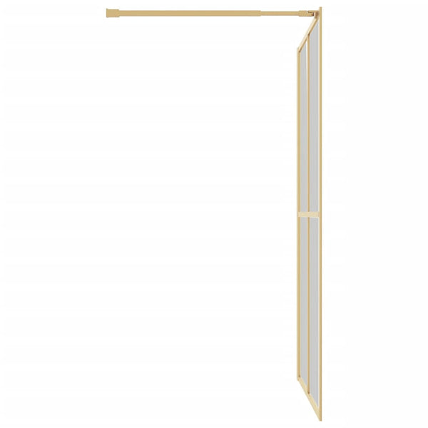 Walk-in suihkun seinäke kirkas ESG-lasi kulta 140x195 cm