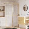 Walk-in suihkun seinäke kirkas ESG-lasi kulta 140x195 cm