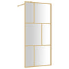 Walk-in suihkun seinäke kirkas ESG-lasi kulta 80x195 cm