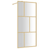 Walk-in suihkun seinäke kirkas ESG-lasi kulta 90x195 cm