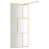 Walk-in suihkun seinäke kirkas ESG-lasi kulta 90x195 cm