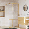 Walk-in suihkun seinäke kirkas ESG-lasi kulta 90x195 cm