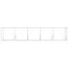 Koiran ulkohäkki hopea 2x10x2 m galvanoitu teräs