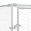 Koiran ulkohäkki hopea 2x14x2 m galvanoitu teräs