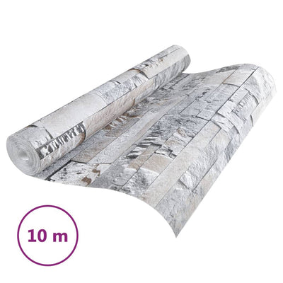 Harmaa ja ruskea tapetti 3d kivityyli Incomex