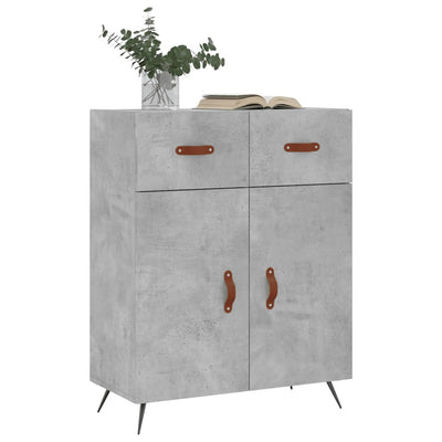 Senkki betoninharmaa 69,5x34x90 cm tekninen puu