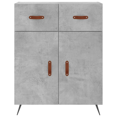 Senkki betoninharmaa 69,5x34x90 cm tekninen puu