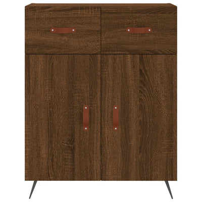 Senkki ruskea tammi 69,5x34x90 cm tekninen puu