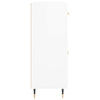 Valkoinen senkki Ednah 69,5x34x90cm (korkeakiilto, puinen)