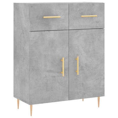 Senkki betoninharmaa 69,5x34x90 cm tekninen puu