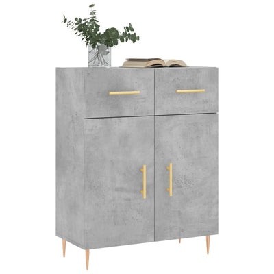 Senkki betoninharmaa 69,5x34x90 cm tekninen puu