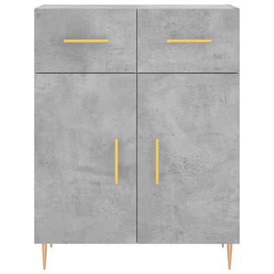 Senkki betoninharmaa 69,5x34x90 cm tekninen puu