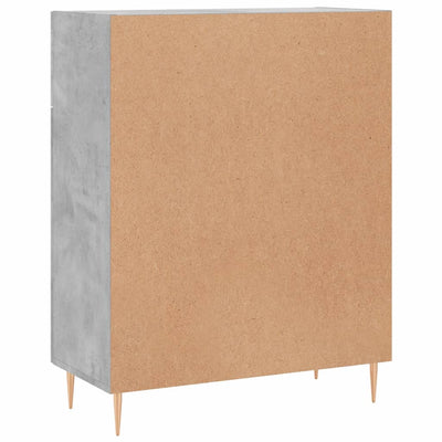 Senkki betoninharmaa 69,5x34x90 cm tekninen puu